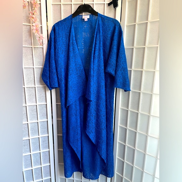 Beautiful blue laced shirley kimono by Lularoe NWOT - Picture 1 of 4
